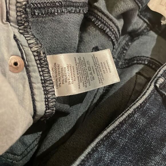 LOFT Curvy skinny jeans with fringe ankle bottoms SZ 4 - Picture 6 of 7